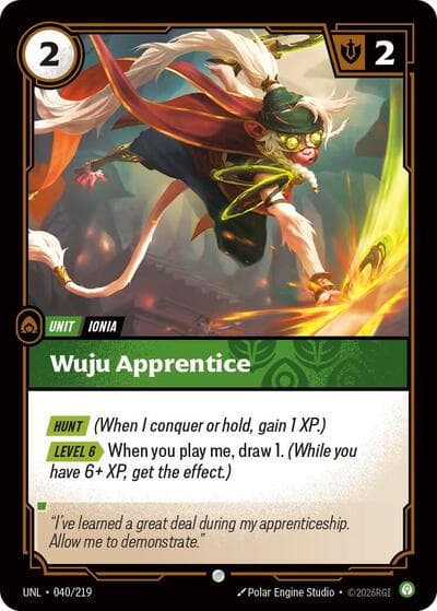 Wuju Apprentice card