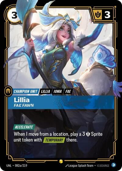 Lillia, Fae Fawn card