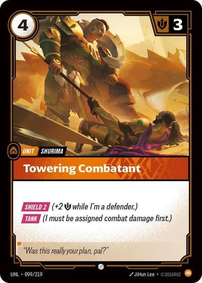 Towering Combatant card