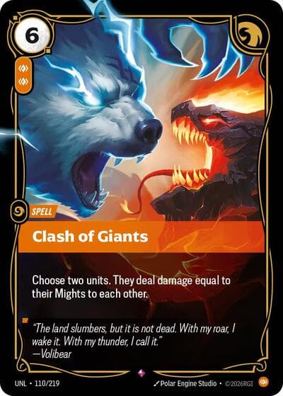 Clash of Giants card