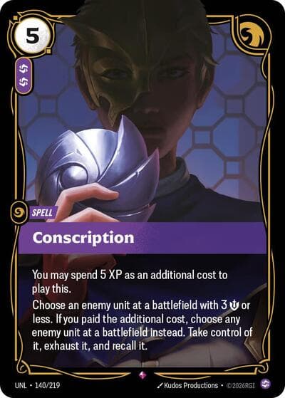Conscription card
