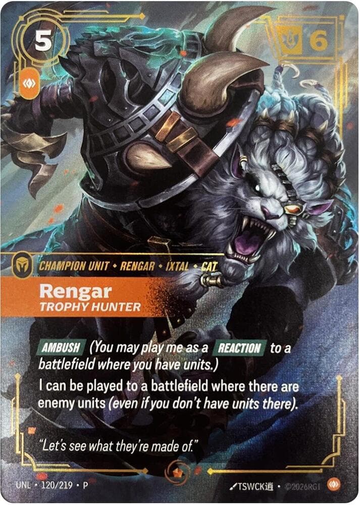 Rengar, Trophy Hunter — Organized Play Promos (#120)