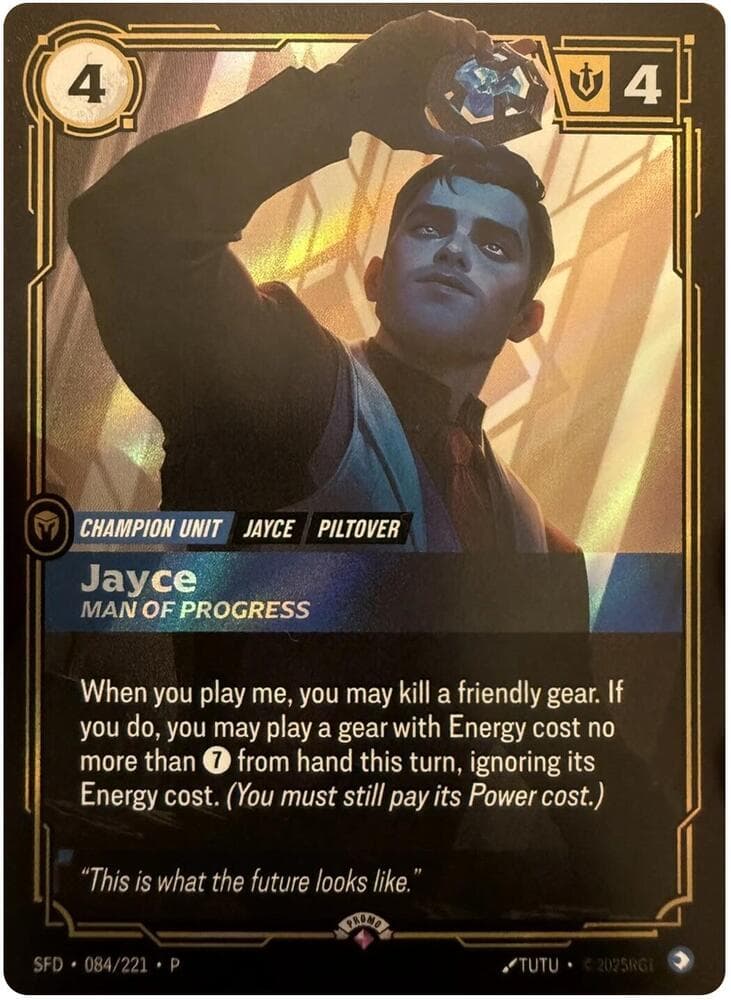 Jayce, Man of Progress — Organized Play Promos (#084)