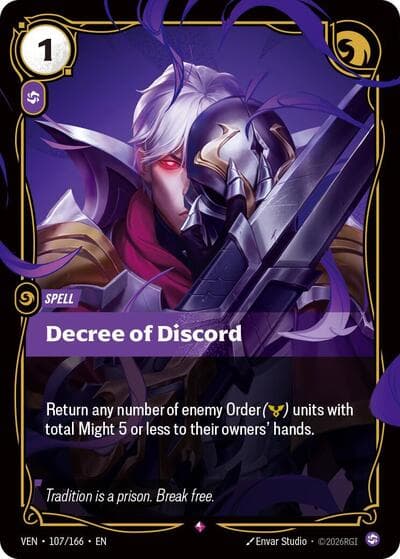 Decree of Discord card