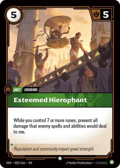 Esteemed Hierophant card
