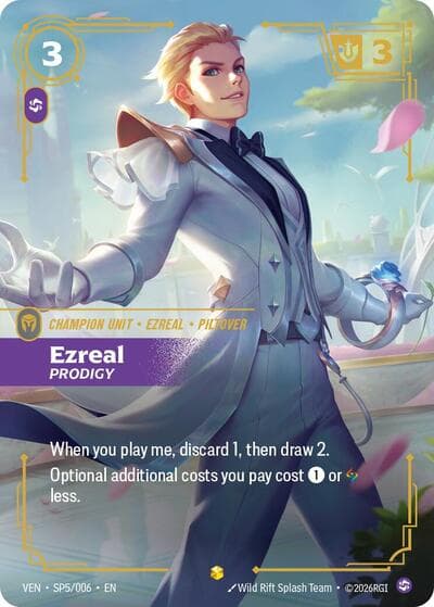 Ezreal, Prodigy card