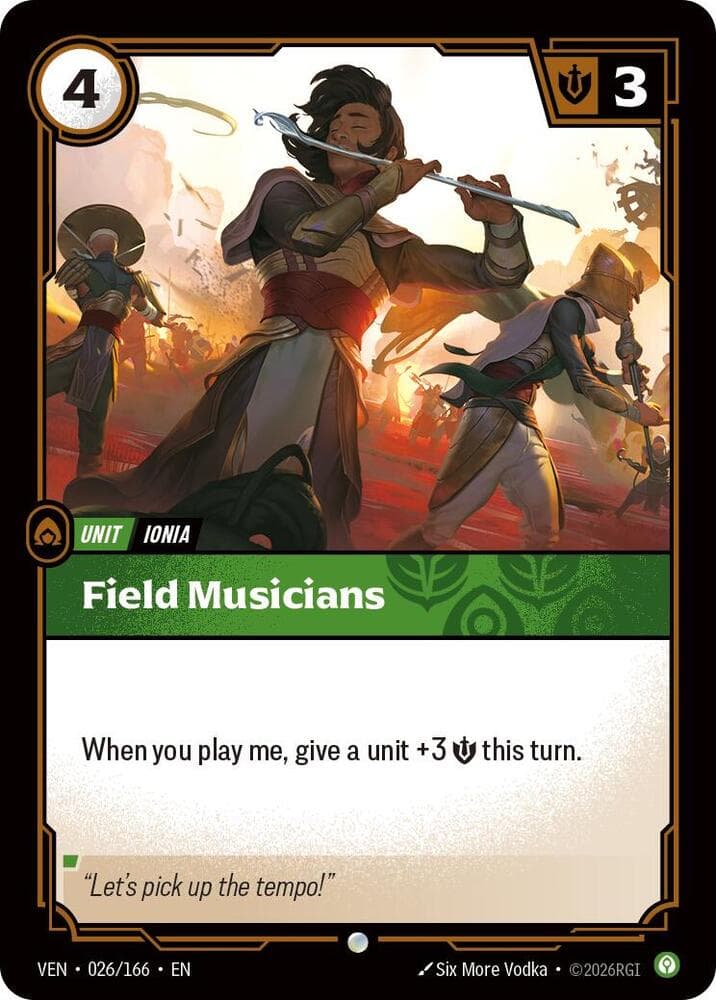 Field Musicians — Vendetta (#026)