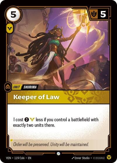 Keeper of Law card