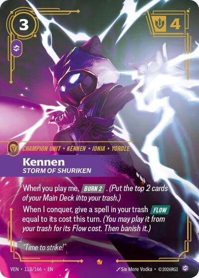 Kennen, Storm of Shuriken card