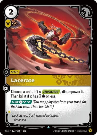 Lacerate card