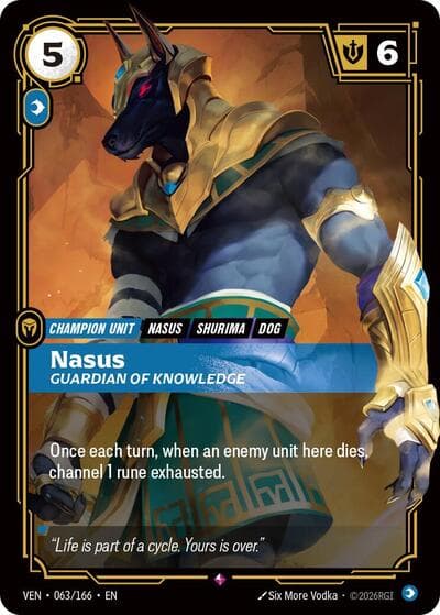 Nasus, Guardian of Knowledge card