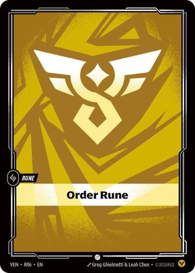 Order Rune card