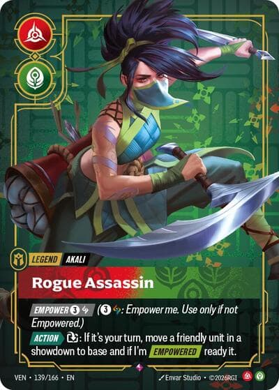 Akali, Rogue Assassin card