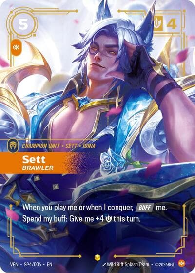 Sett, Brawler card