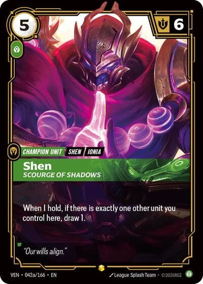 Shen, Scourge of Shadows card