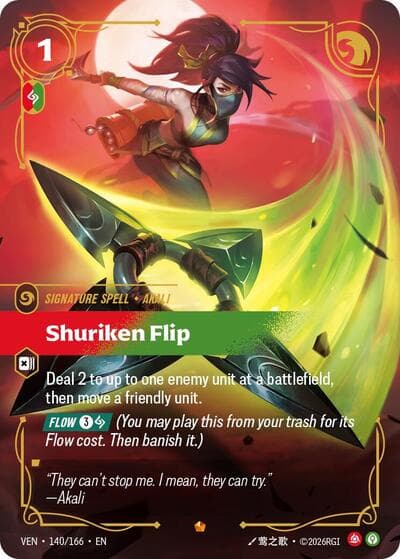 Shuriken Flip card
