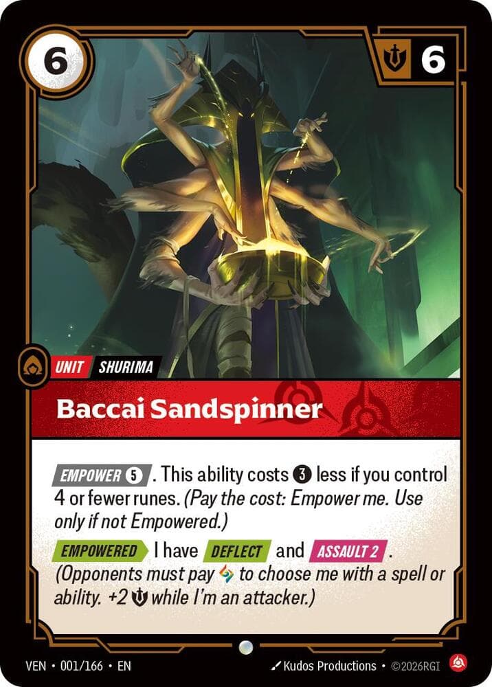 Baccai Sandspinner — Vendetta (#001)