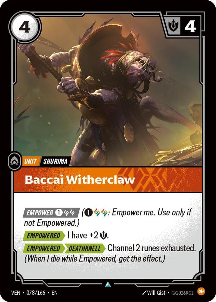Baccai Witherclaw — Vendetta (#078)