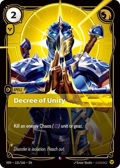 Decree of Unity card