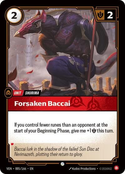 Forsaken Baccai card