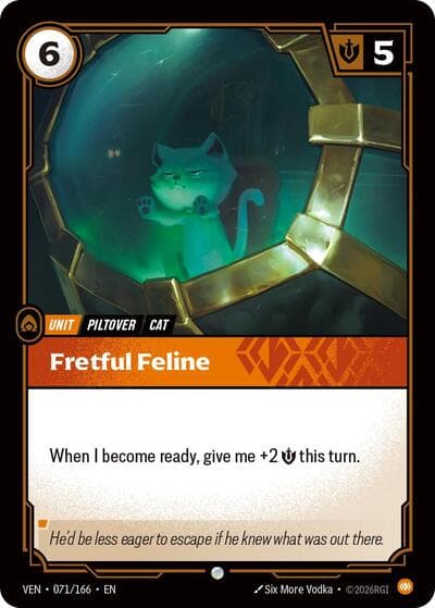 Fretful Feline card