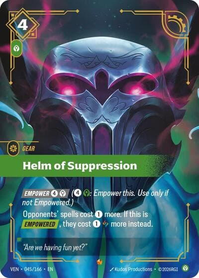Helm of Suppression card