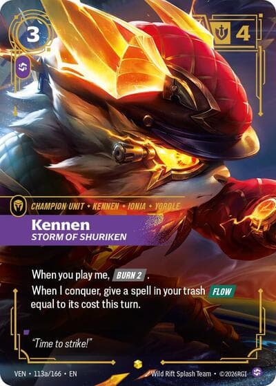 Kennen, Storm of Shuriken card