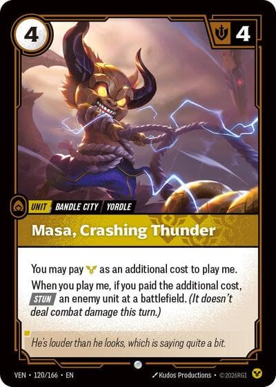 Masa, Crashing Thunder card