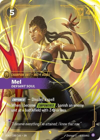 Mel, Defiant Soul card