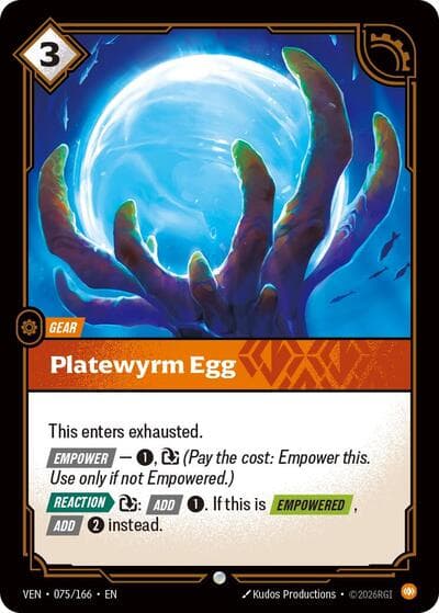 Platewyrm Egg card