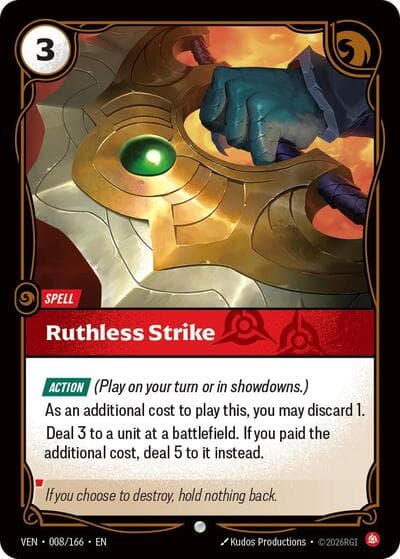 Ruthless Strike card