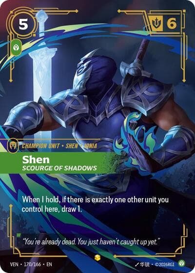 Shen, Scourge of Shadows card