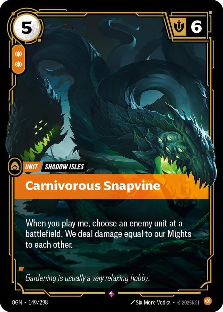 Carnivorous Snapvine — Origins (#149)