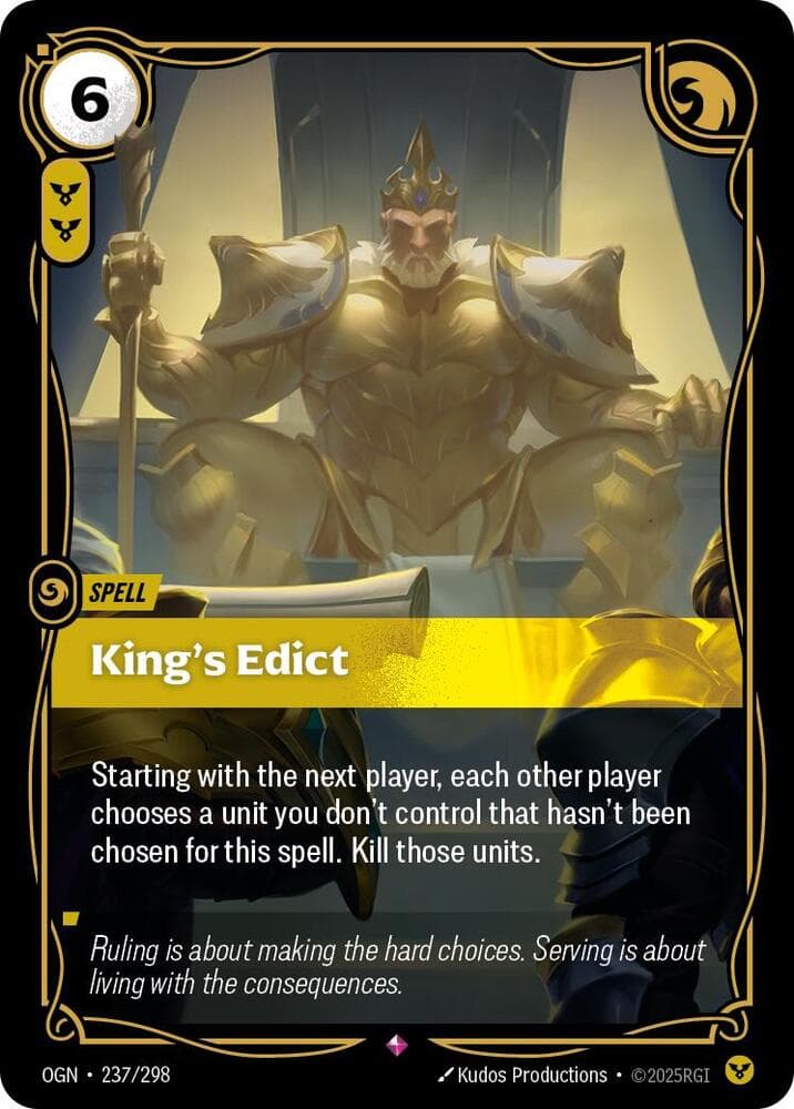 King's Edict — Origins (#237)