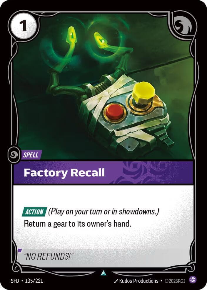 Factory Recall — Spiritforged (#135)