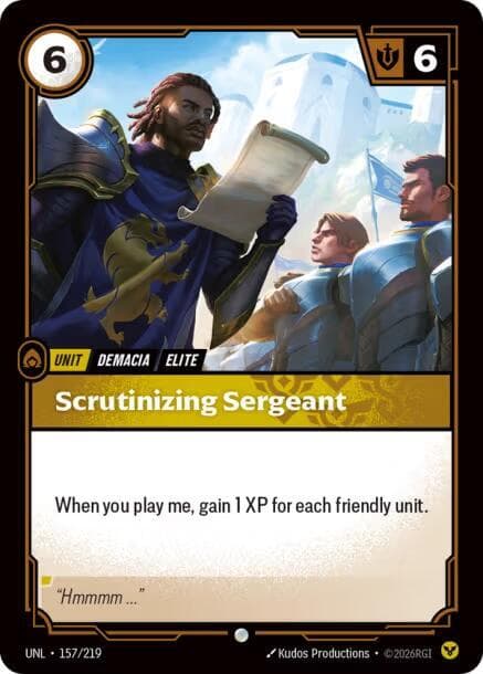 Scrutinizing Sergeant — Unleashed (#157)